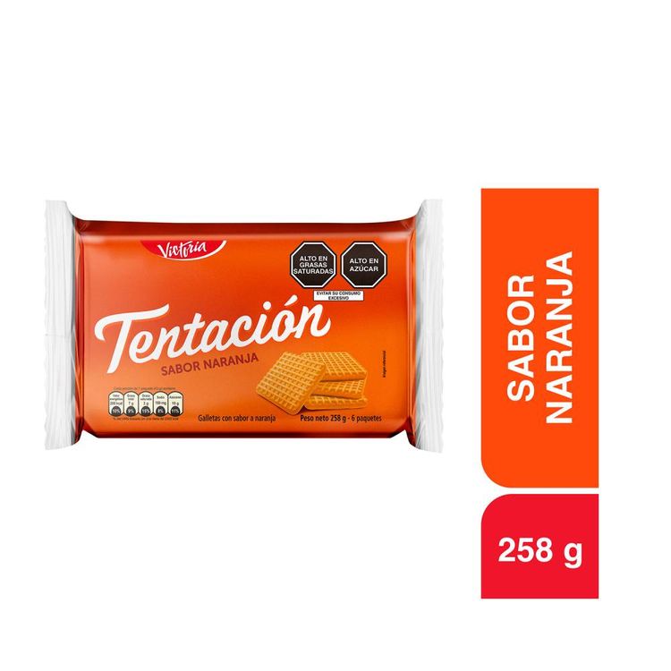 Sixpack Galleta Tentación Naranja 43g
