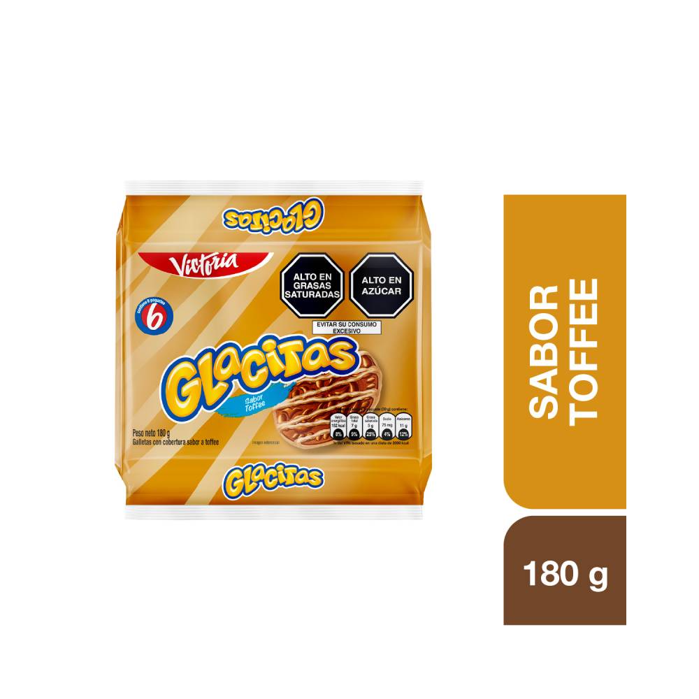 Sixpack Galletas Glacitas Toffee 32g