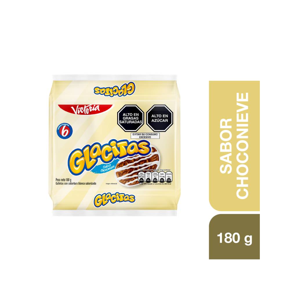 Sixpack Galletas Glacitas Choconieve 32g