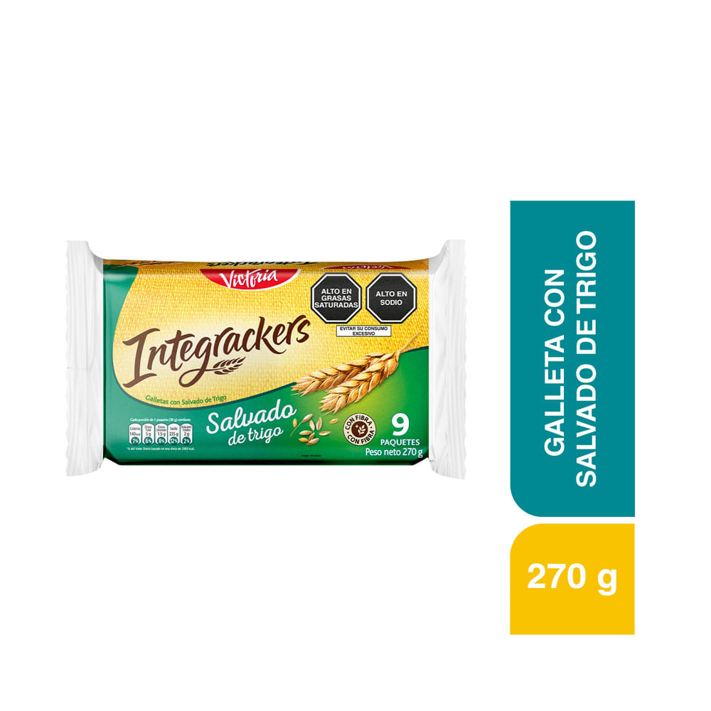 Galletas Integrackers Integrackers Salvado de Trigo 30g 9un