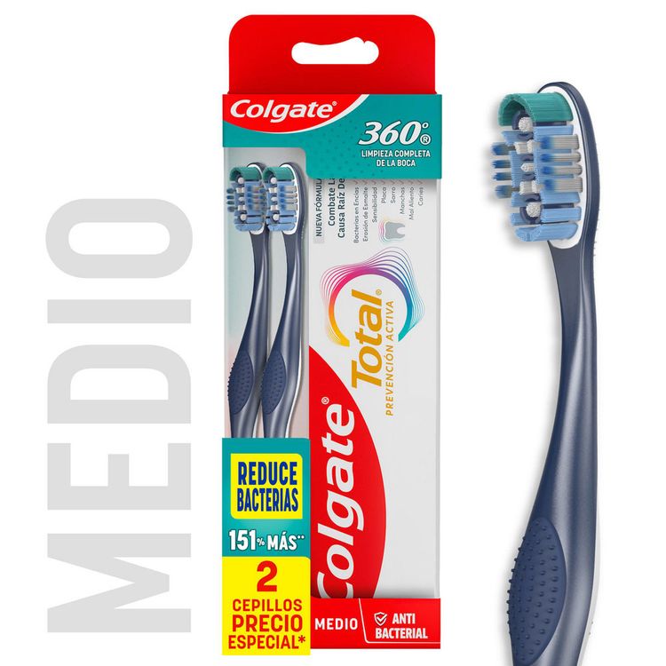 Pack Colgate Total 12: Cepillo de Dientes 2un + Pasta Dental 75ml