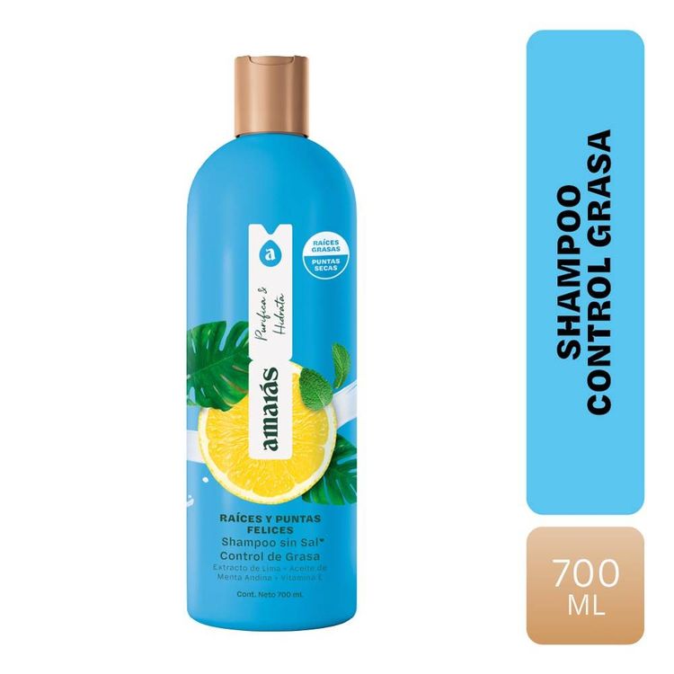 Shampoo Amarás Raíces y Puntas Felices 700ml Shampoo Amarás Raíces y Puntas Felices 700ml