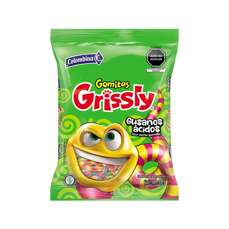 Gomas Grissly Gusanos 80g