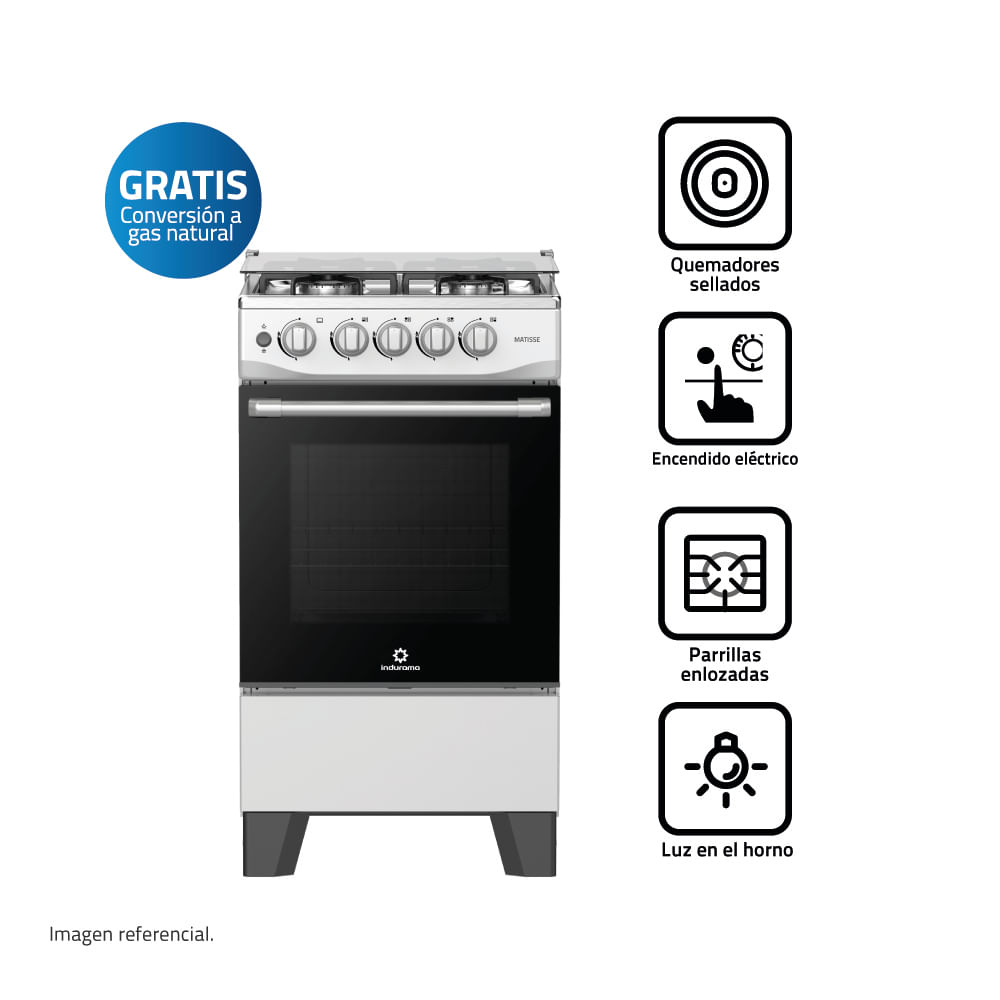 Cocina Indurama Matisse Gris