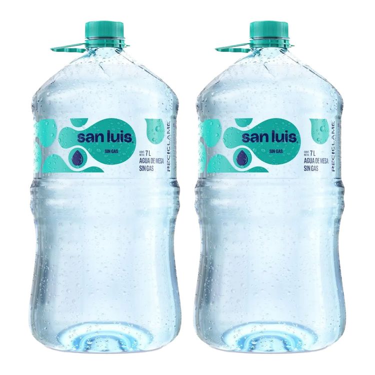 Twopack Agua de Mesa Sin Gas San Luis Bidón 7L