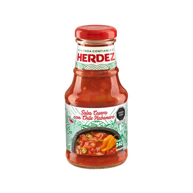 Salsa Casera con Chile Habanero Herdez 240g