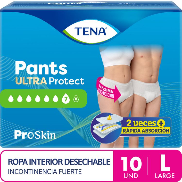 Ropa Interior Desechable Tena Pants Ultra Talla L 10un