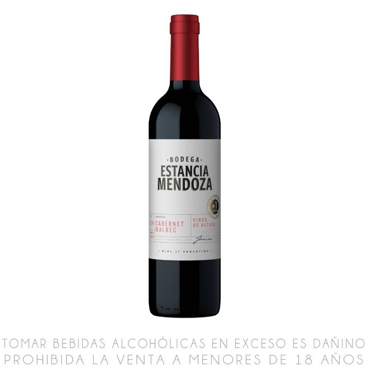 Vino Tinto Cabernet Malbec Estancia Mendoza Botella 750ml