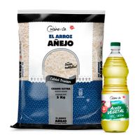 Pack Cuisine & Co: Arroz Extra Añejo 5kg + Aceite Vegetal 900ml