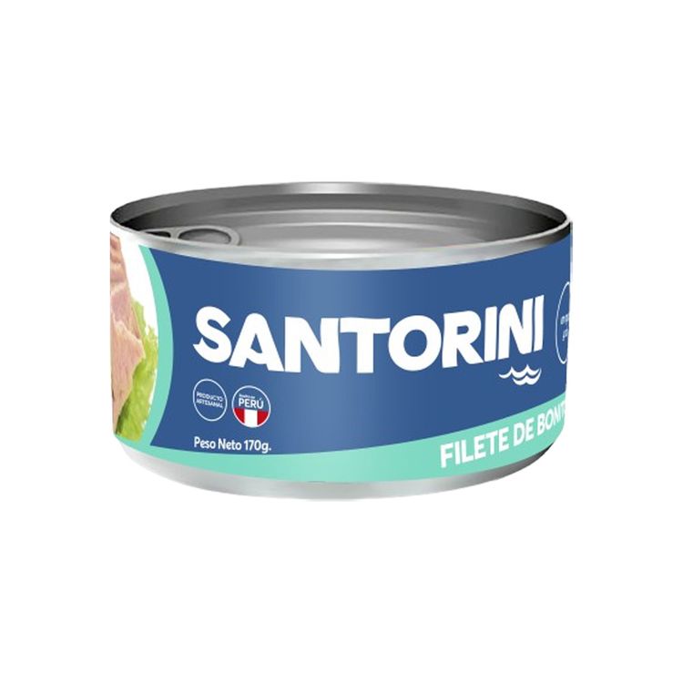 Filete de Bonito en Agua y Sal Santorini 170g