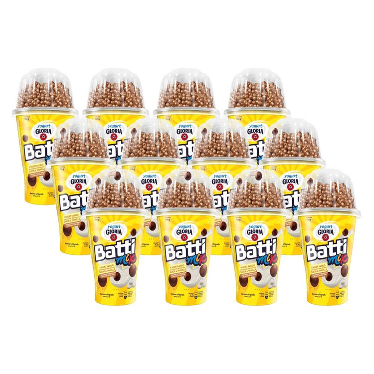 Twelvepack Yogurt Gloria Battimix Vainilla con Chocobolitas 146g