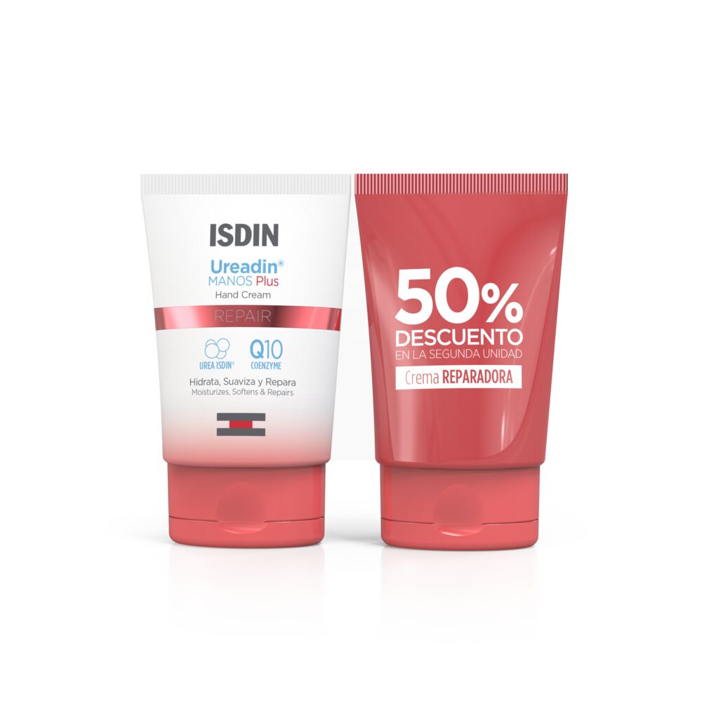Twopack Crema Reparadora Isdin Ureadin Manos Plus 50ml