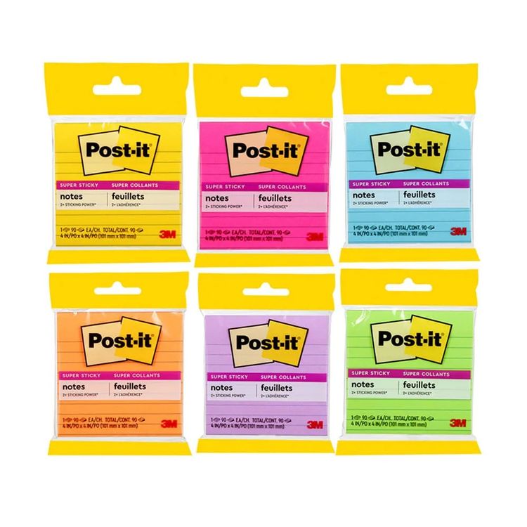 Notas Adhesivas Post It Rayadas 45 Hojas NOTAS SÚPER ADHESIVAS 10CMX10CM -RAYADAS Notas Adhesivas Post It Rayadas 45 Hojas NOTAS SÚPER ADHESIVAS 10CMX10CM -RAYADAS