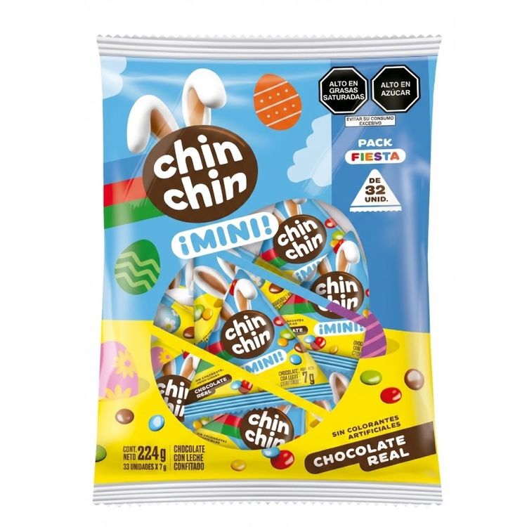 Chocolate Confitado Chin Chin Mini Pascua 224g