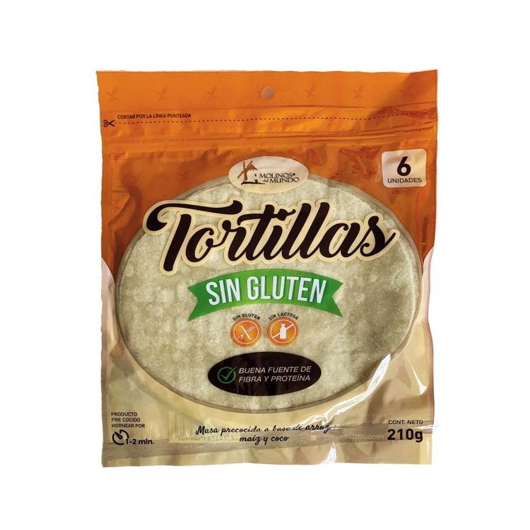 Tortilla Sin Gluten Molinos del Mundo 6un