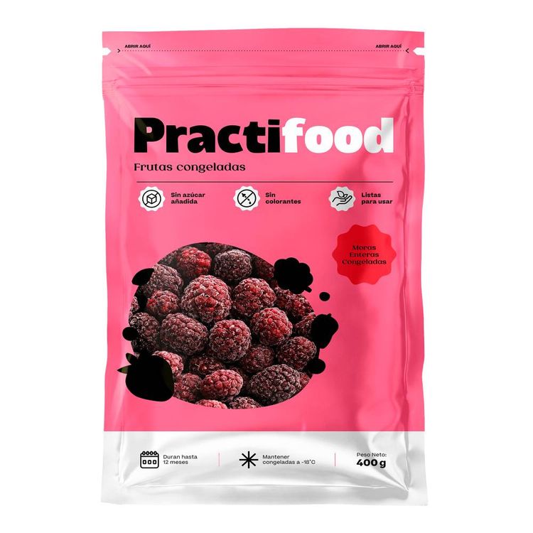 Moras Enteras Congeladas Practifood 400g