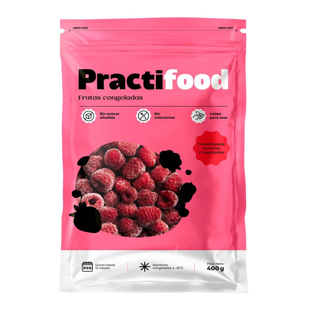 Frambuesa Entera Congelada Practifood 400g