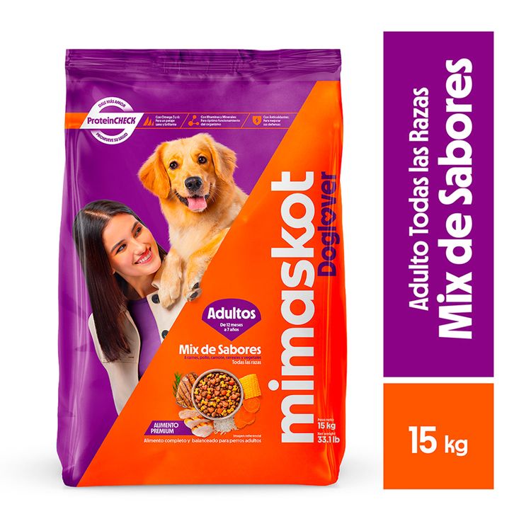 Alimento Seco Mimaskot Mix de Sabores 15Kg