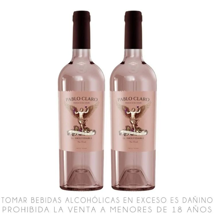 Twopack Vino Rosé Bobal Pablo Claro Botella 750ml