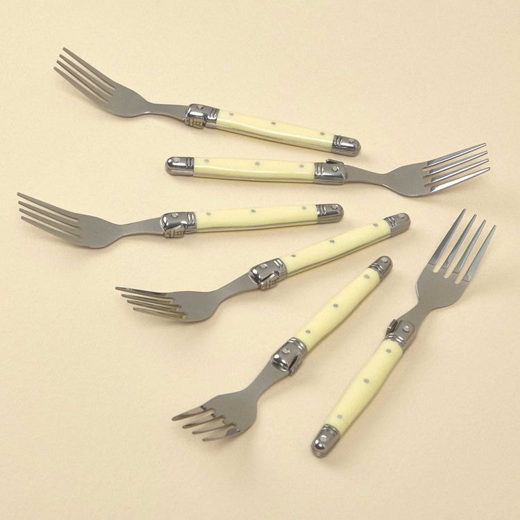 Set 6 Tenedor Postre Sarah Miller Ivory Ivory