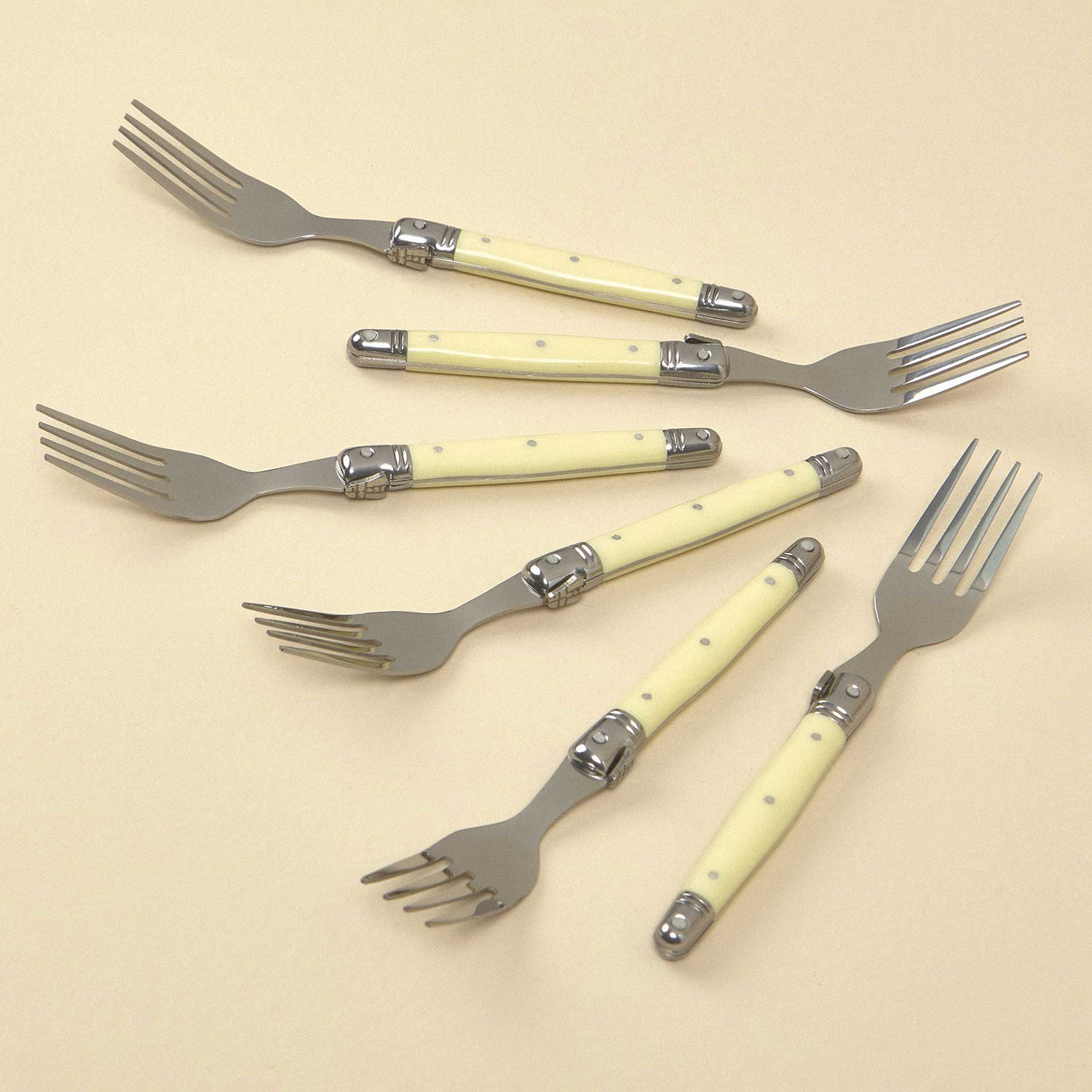 Set 6 Tenedor Postre Sarah Miller Ivory Ivory