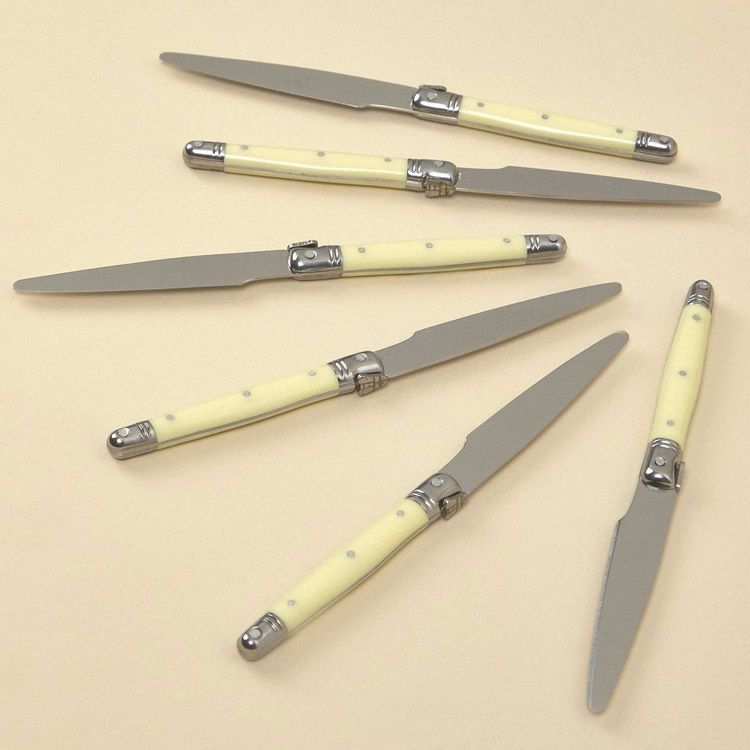 Set 6 Cuchillo Postre Sarah Miller Ivory Ivory