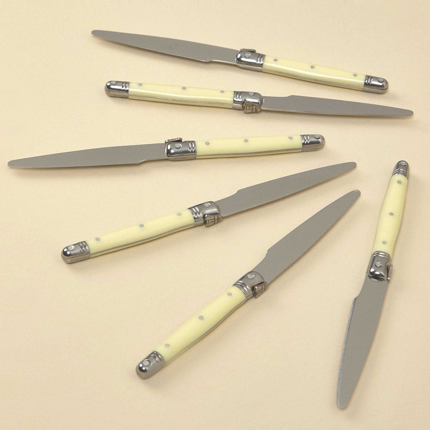 Set 6 Cuchillo Postre Sarah Miller Ivory Ivory