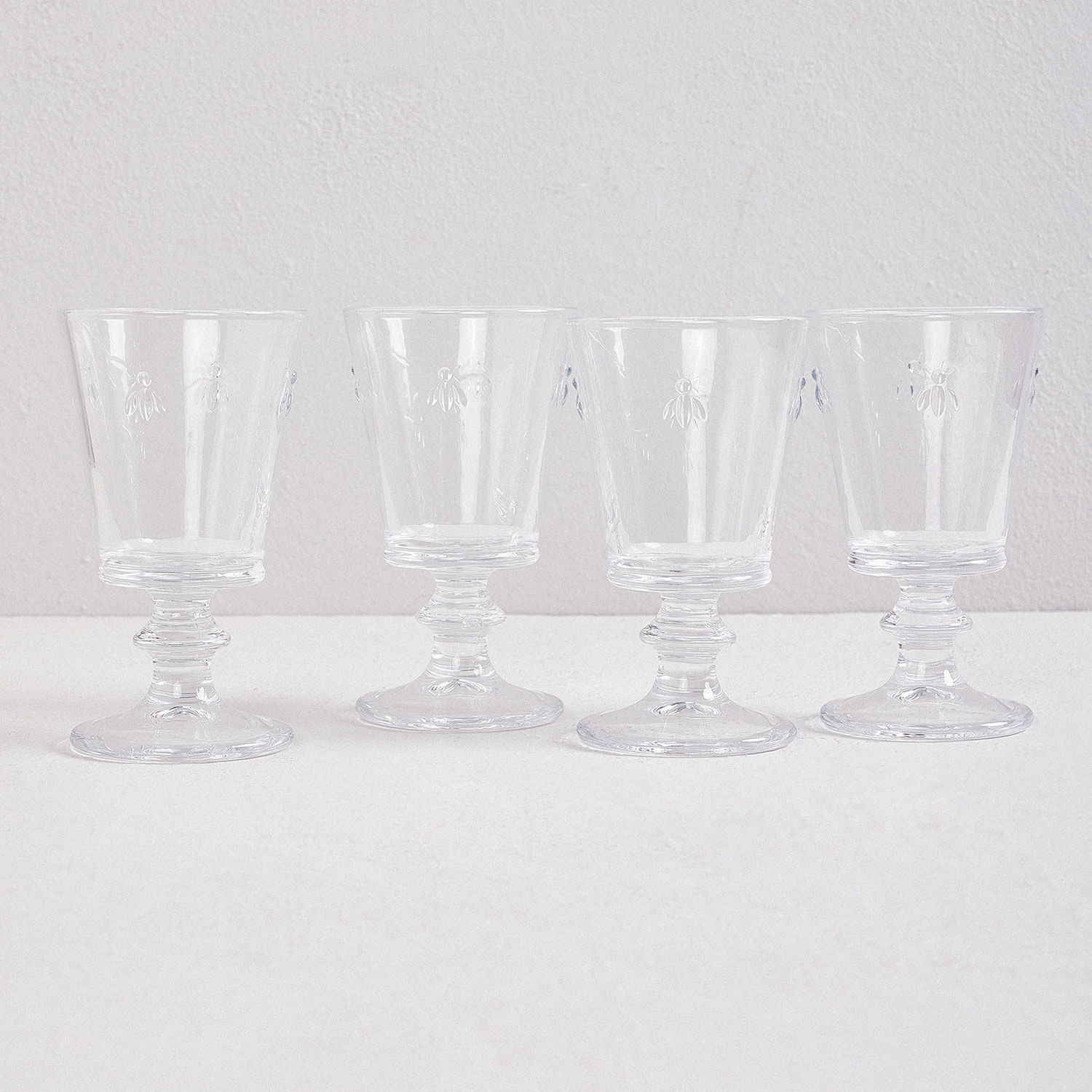 Set 4 Copas Vidrio Sarah Miller Bee Vidrio