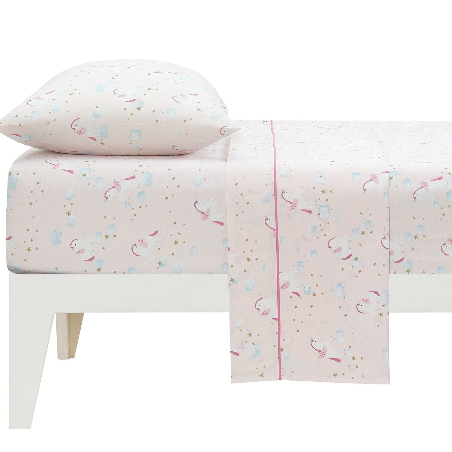 Juego de Sábanas Estampada Attimo Kids 1.5 Plaza Niña Diseño 2