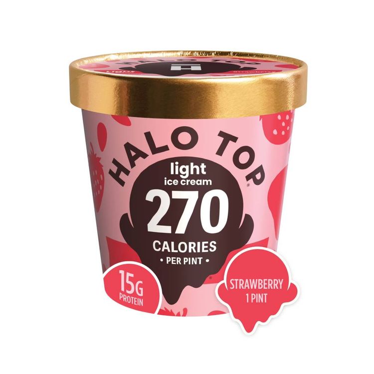 Helado Halo Top Strawberry Light 473ml