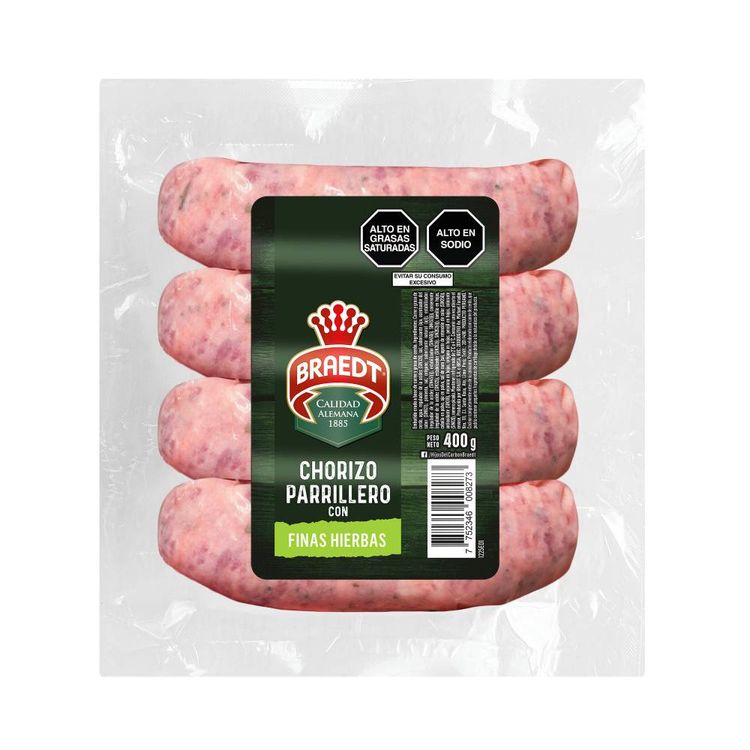 Chorizo Parrillero con Finas Hierbas Braedt 400g