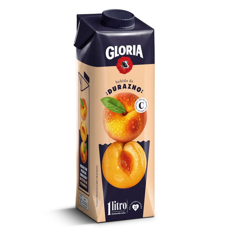 Bebida de Durazno Gloria Caja 1L