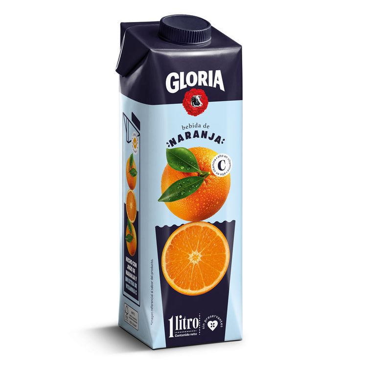 Bebida de Naranja Gloria Caja 1L