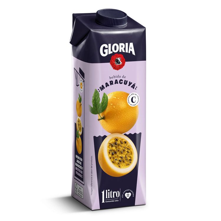 Bebida de Maracuyá Gloria Caja 1L