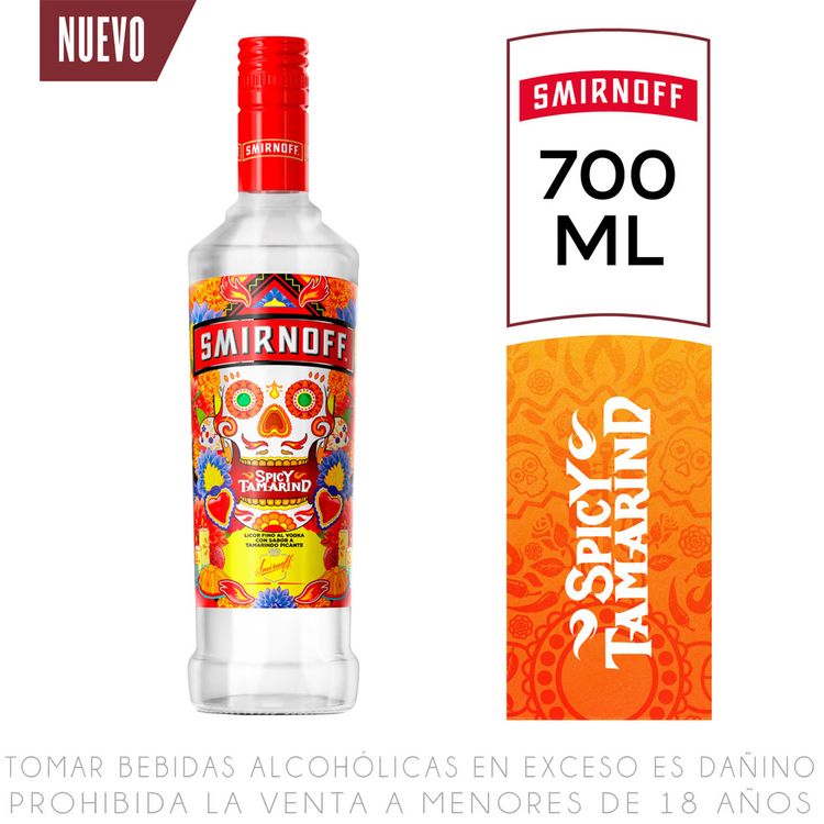 Vodka Smirnoff Spicy Tamarindo Botella 700ml