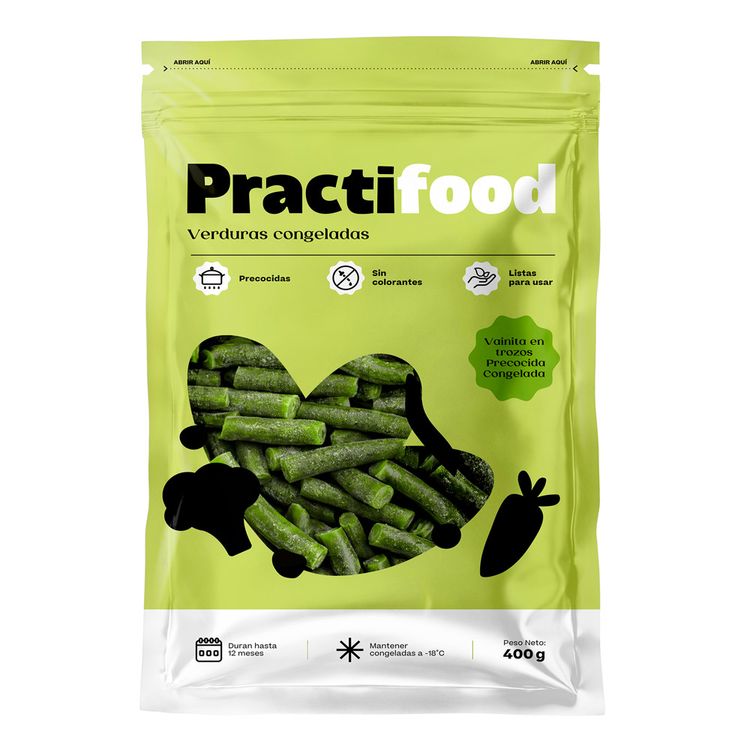 Vainita en Trozos Precocida Practifood 400g