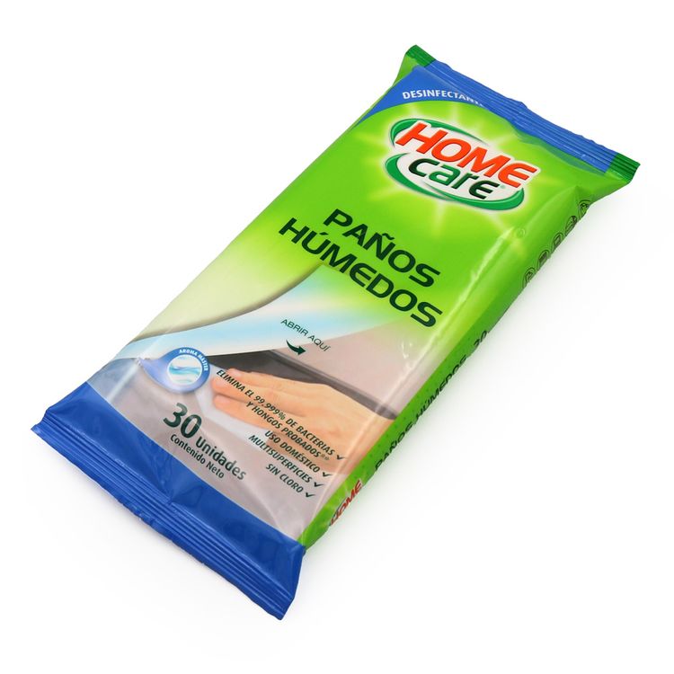 Paños Húmedos Desinfectantes Home Care Master 30un