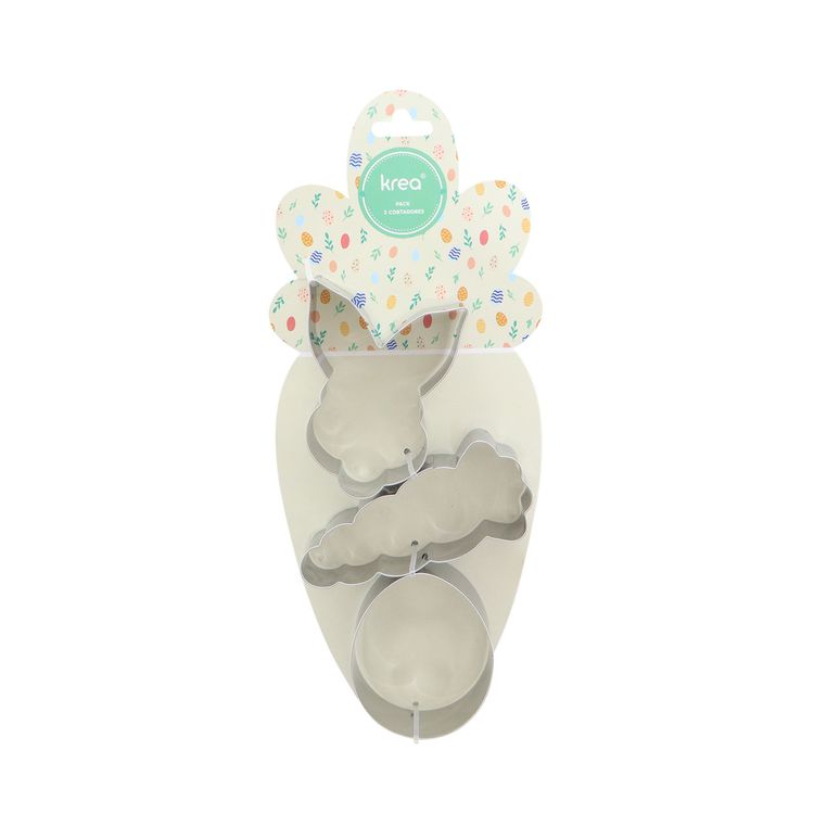 Pack 3 Cortadores de Galletas Krea Pascua
