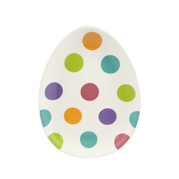 Plato Krea Forma Huevo Pascua