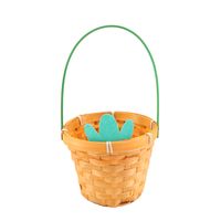 Canasto Zanahoria Bambu Pascua 26