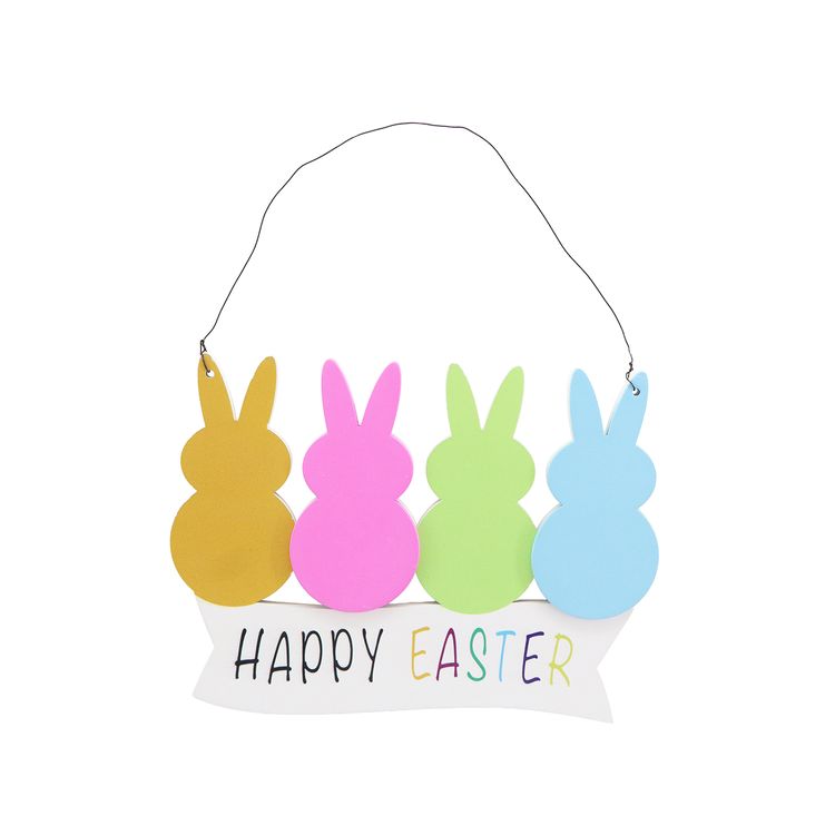 Colgante 4 Conejos Krea Pascua