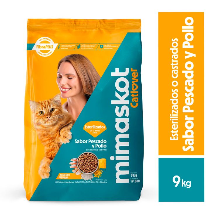 Alimento Seco Mimaskot Gatos Esterilizados 9kg