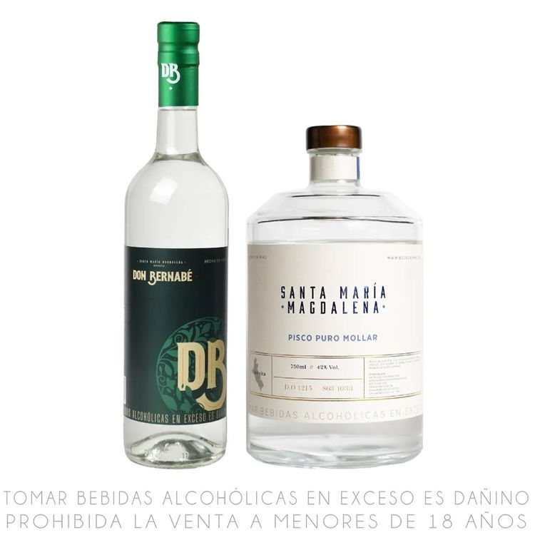 Pack Pisco 750ml: Santa Maria Magdalena Mollar + Don Bernabé Quebranta