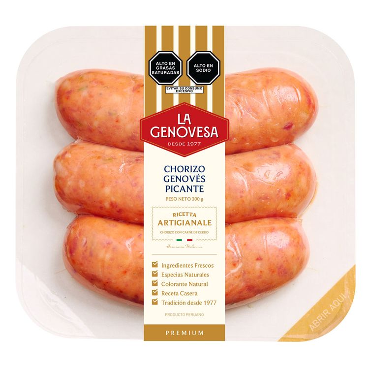 Chorizo Genovés Picante La Genovesa 300g