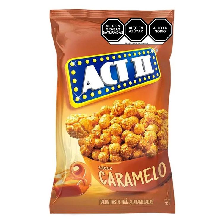 Pop Corn Sabor Caramelo Act II Caramelo 95g