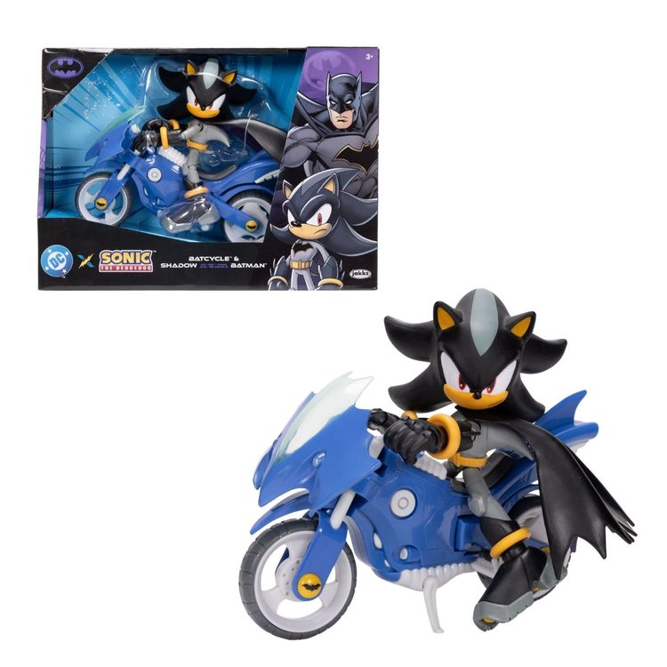 Figura Shadow Sonic DC con Batcycle