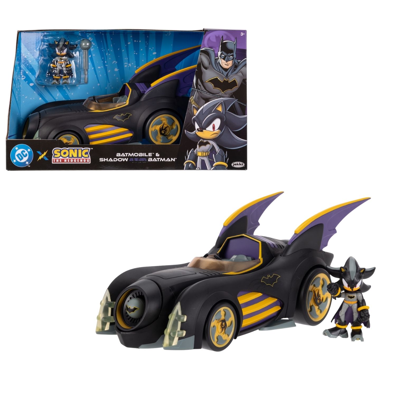 Figura Shadow Sonic DC con Batmobil
