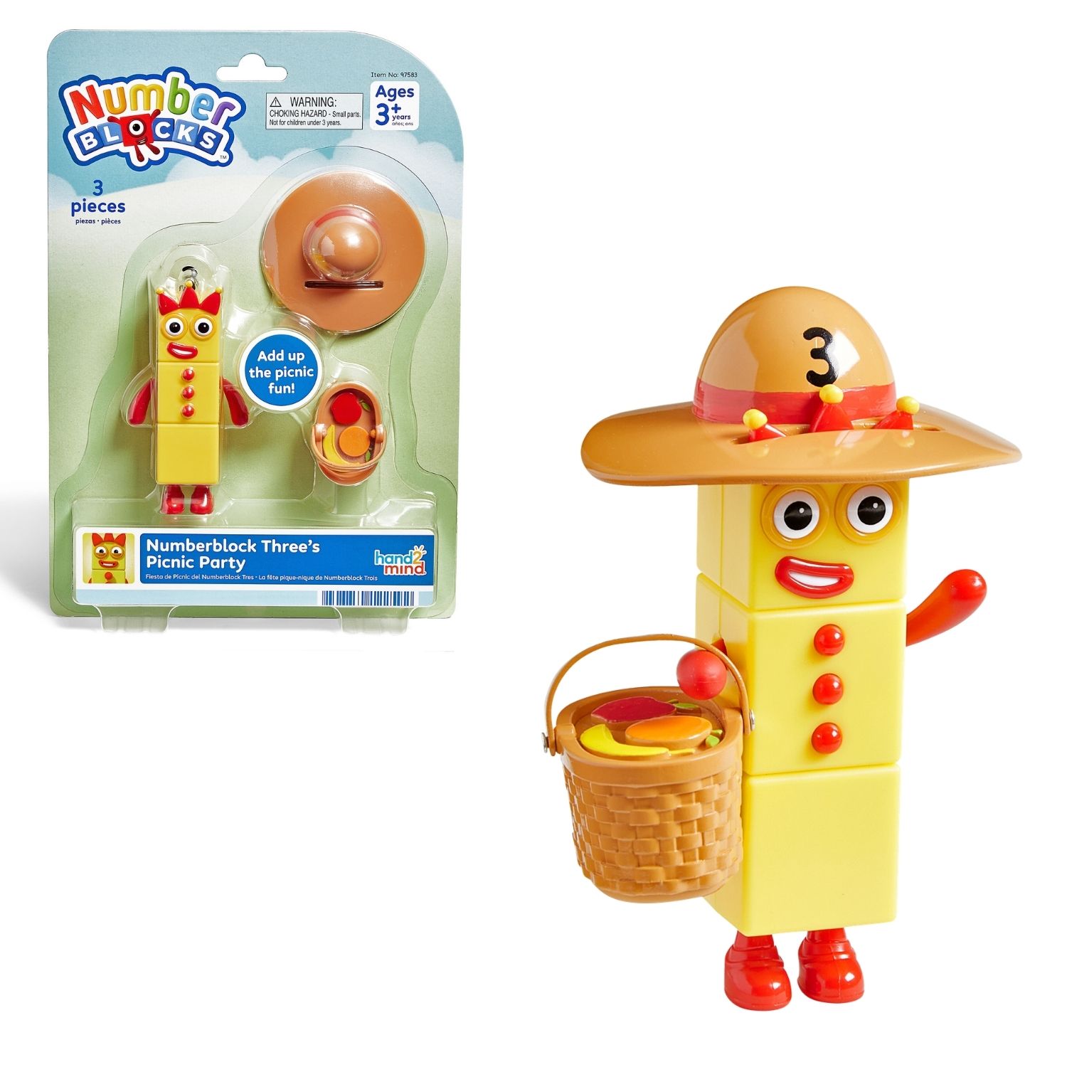 Figura Picnic del 3 Numberblocks