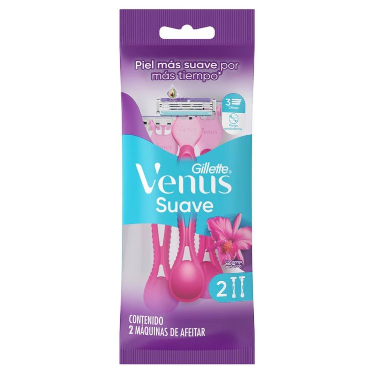Máquina de Afeitar Desechable Venus Suave 2un