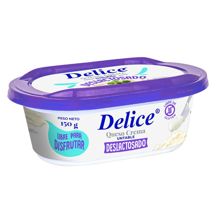 Queso Crema Deslactosado Delice Untable 150g